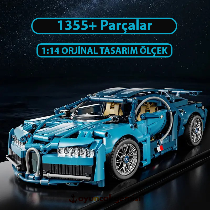 Bugatti Chiron | 1355 Parça